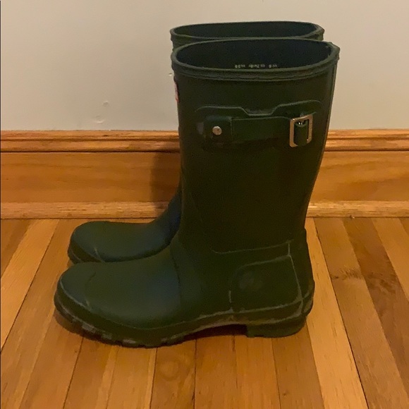 Olive Green Hunter Boots - Picture 3 of 3